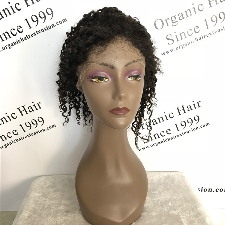  With High Quality Human Full And Affordable Price Curly  Lace  Wig For  Baby  A16